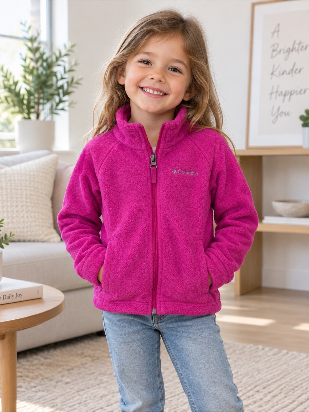 Kids Pink Fleece Jacket